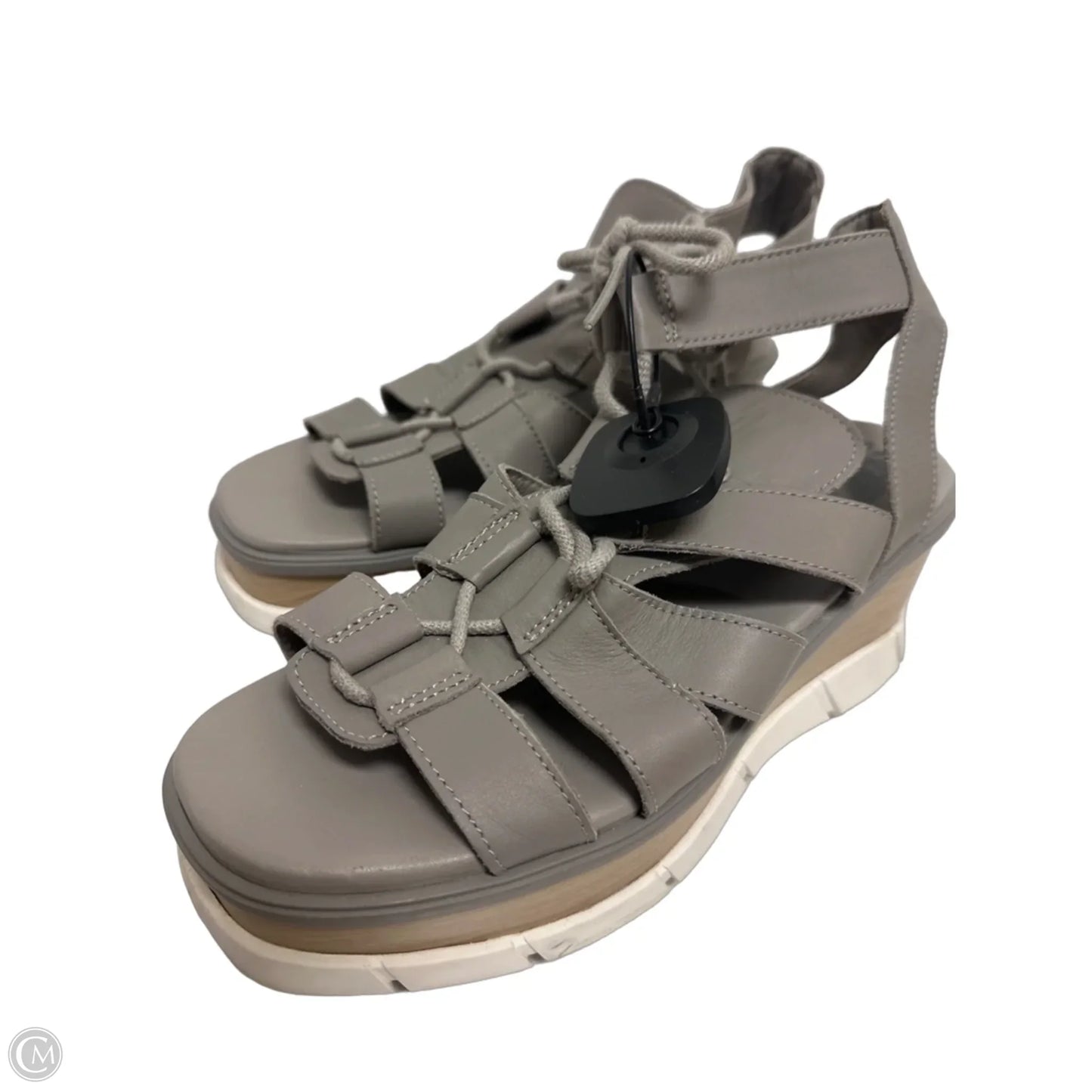 Sandals Heels Wedge By Sorel In Grey, Size: 8.5