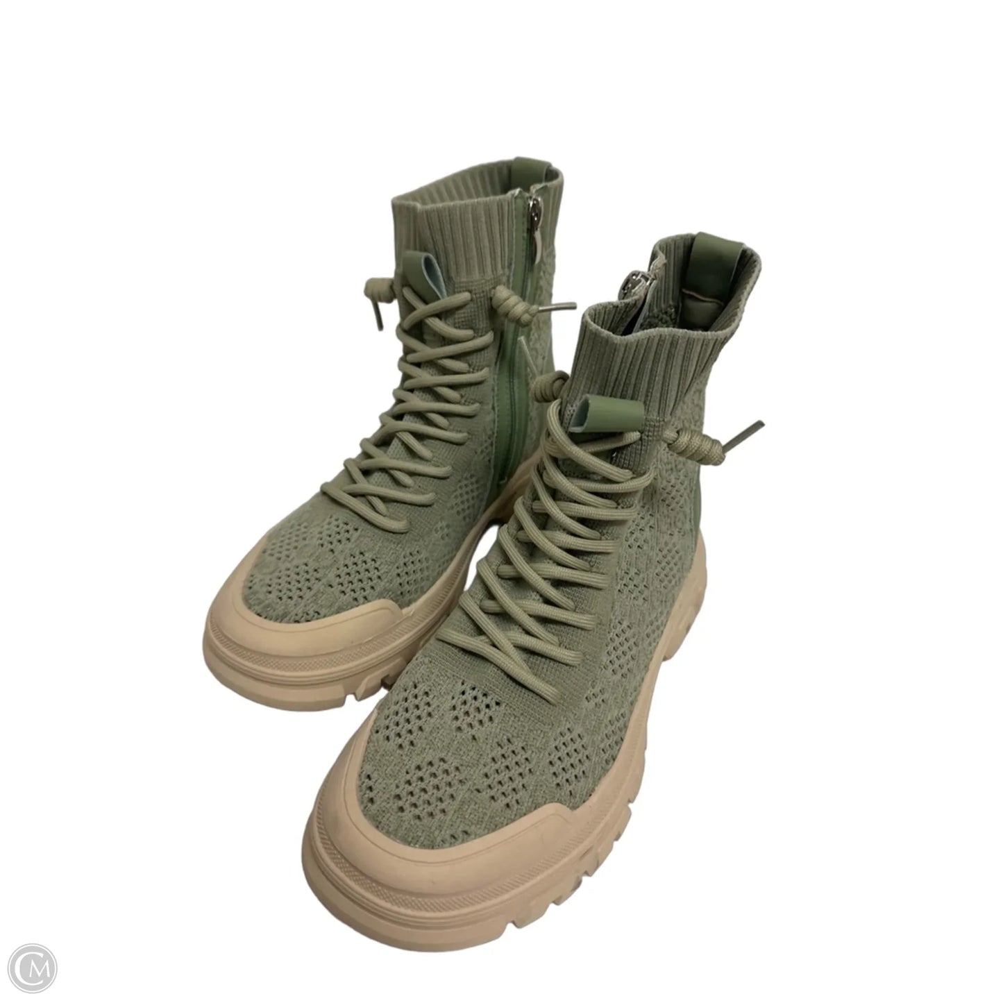 Shoes Sneakers By Clothes Mentor In Green, Size: 9