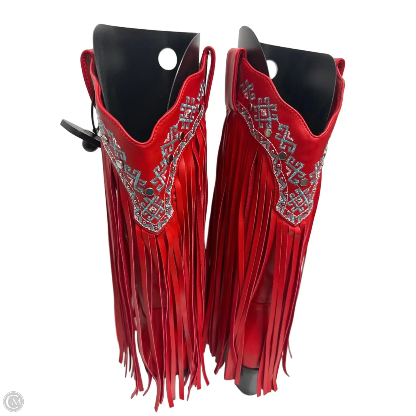 Boots Western By Clothes Mentor In Red, Size: 9
