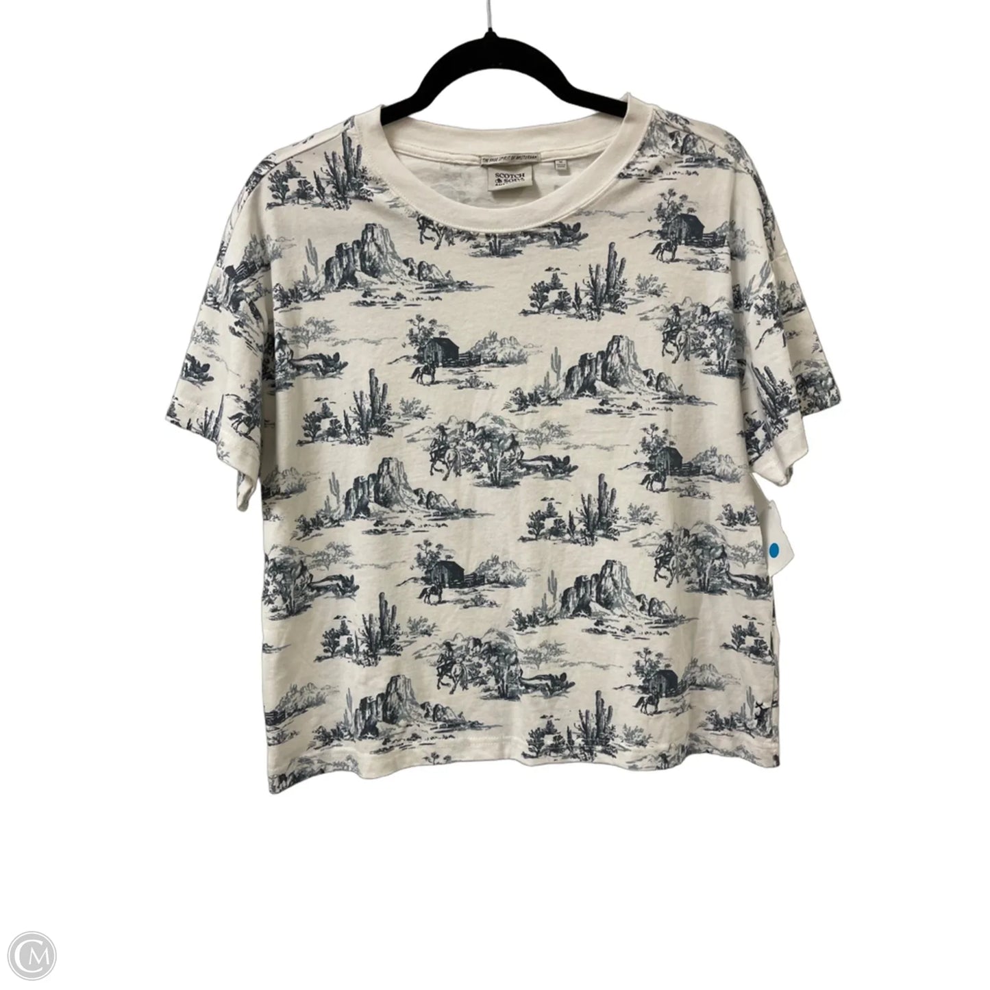 Top Short Sleeve By Scotch & Soda In White, Size: M