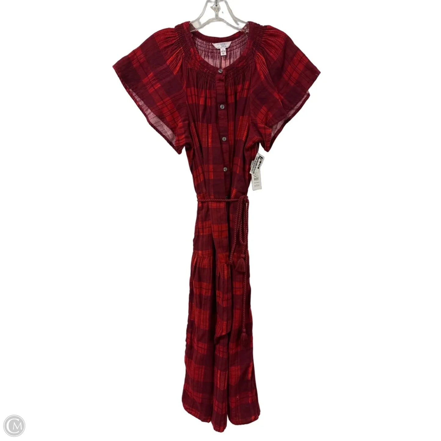 Dress Casual Maxi By Time And Tru In Red, Size: L