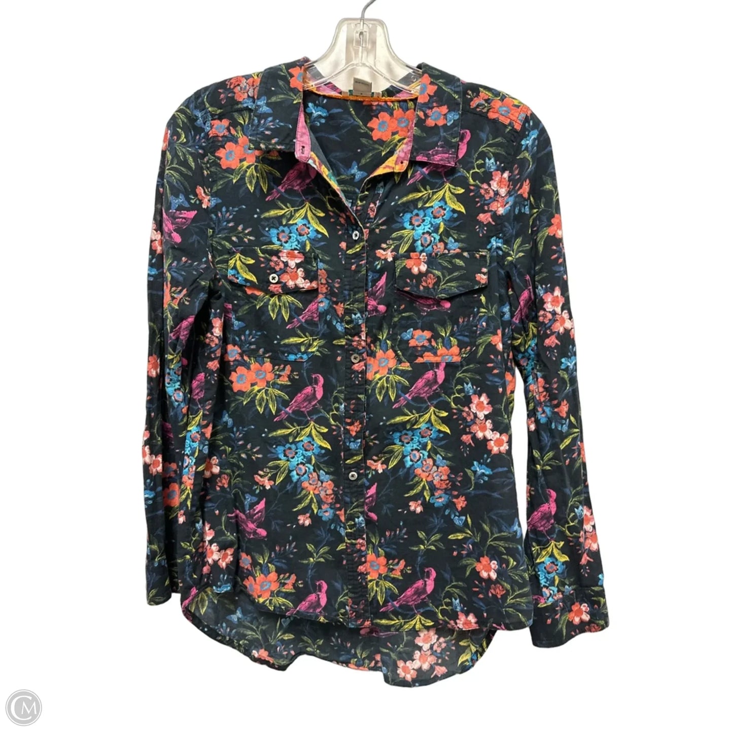 Blouse Long Sleeve By Sundance In Floral Print, Size: S