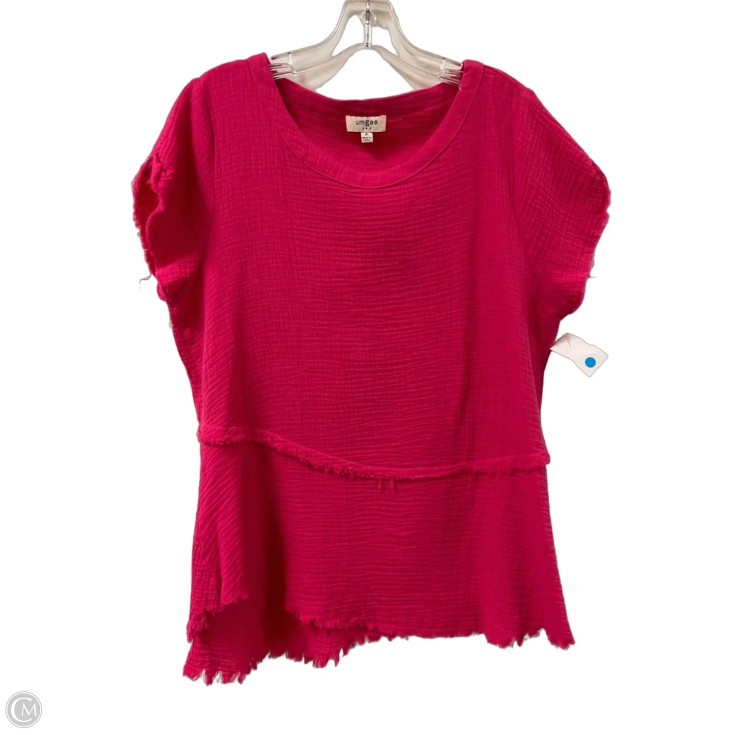 Tunic Short Sleeve By Umgee In Pink, Size: M