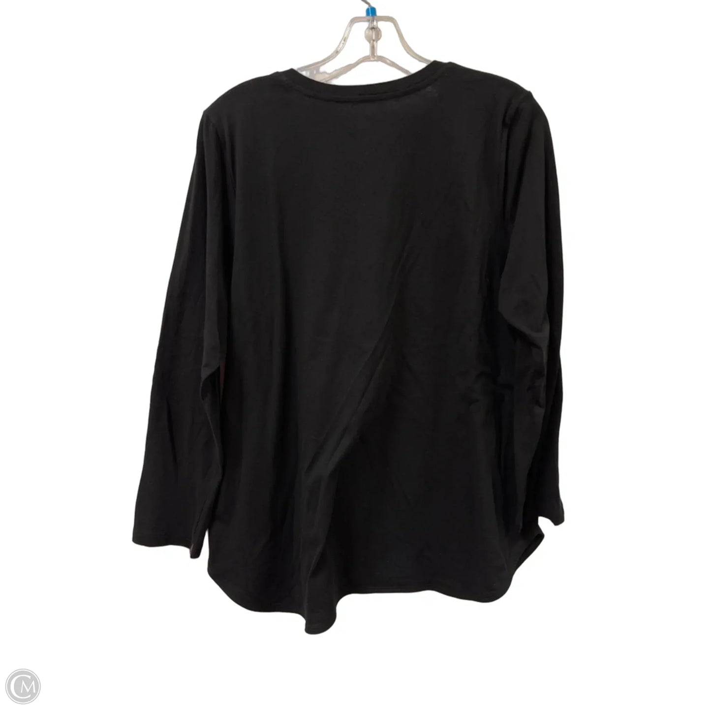 Top Long Sleeve By Eileen Fisher In Black, Size: Lp