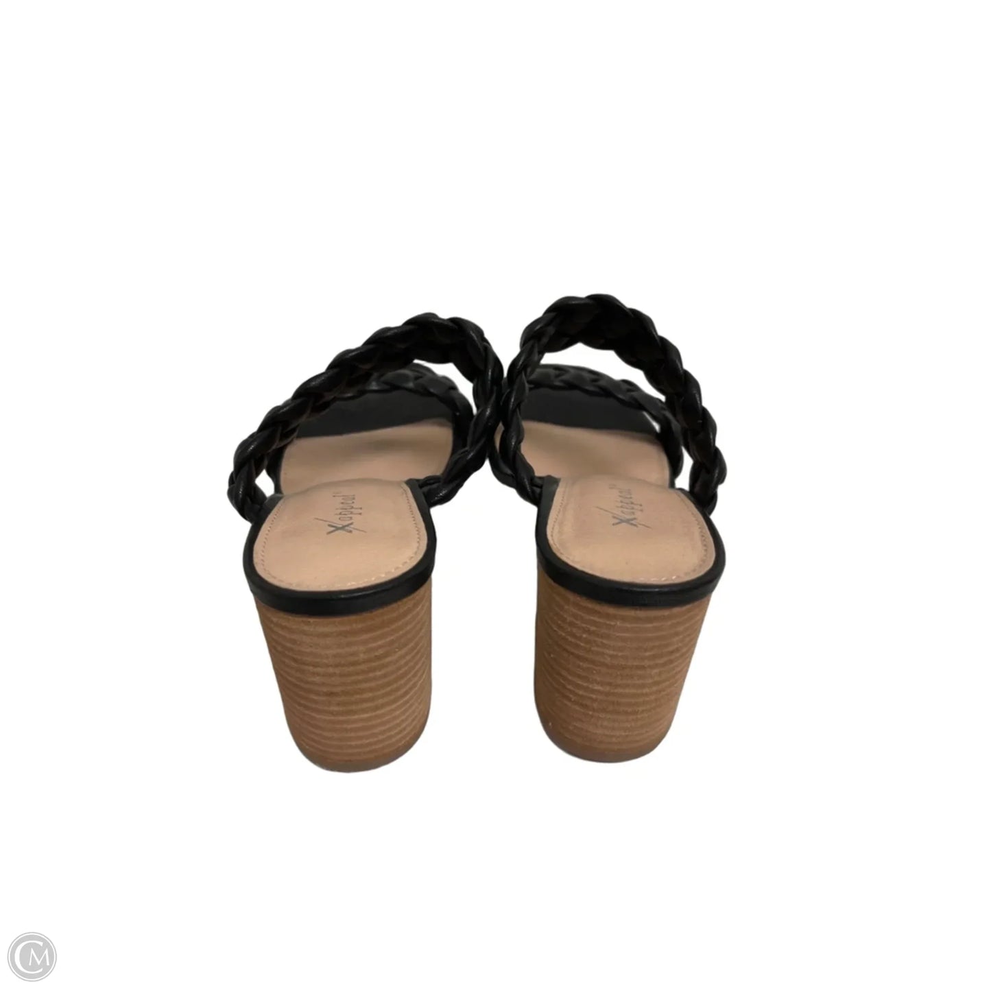 Sandals Heels Block By Xappeal In Black, Size: 9