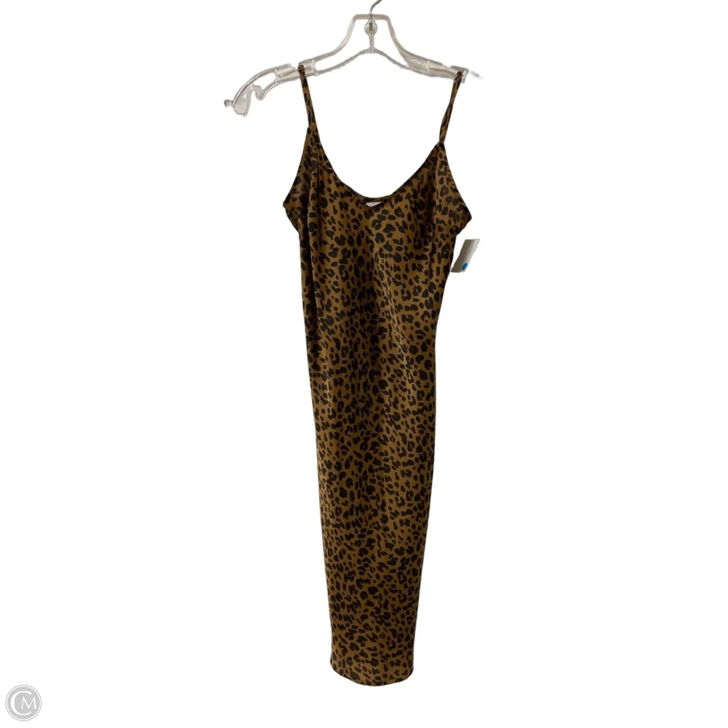 Dress Casual Midi By A New Day In Animal Print, Size: Xs