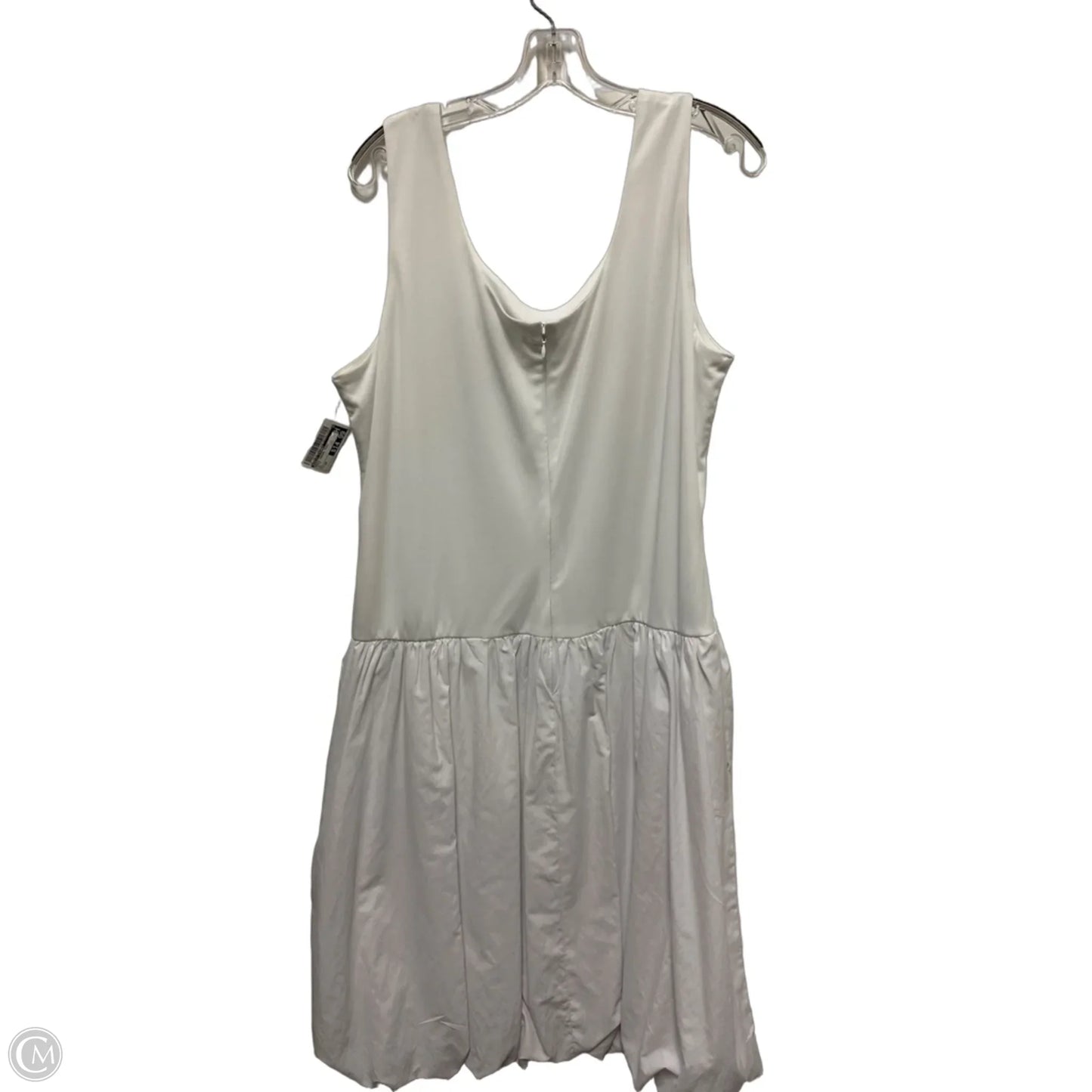 Dress Casual Midi By Ashley Stewart In White, Size: 2x