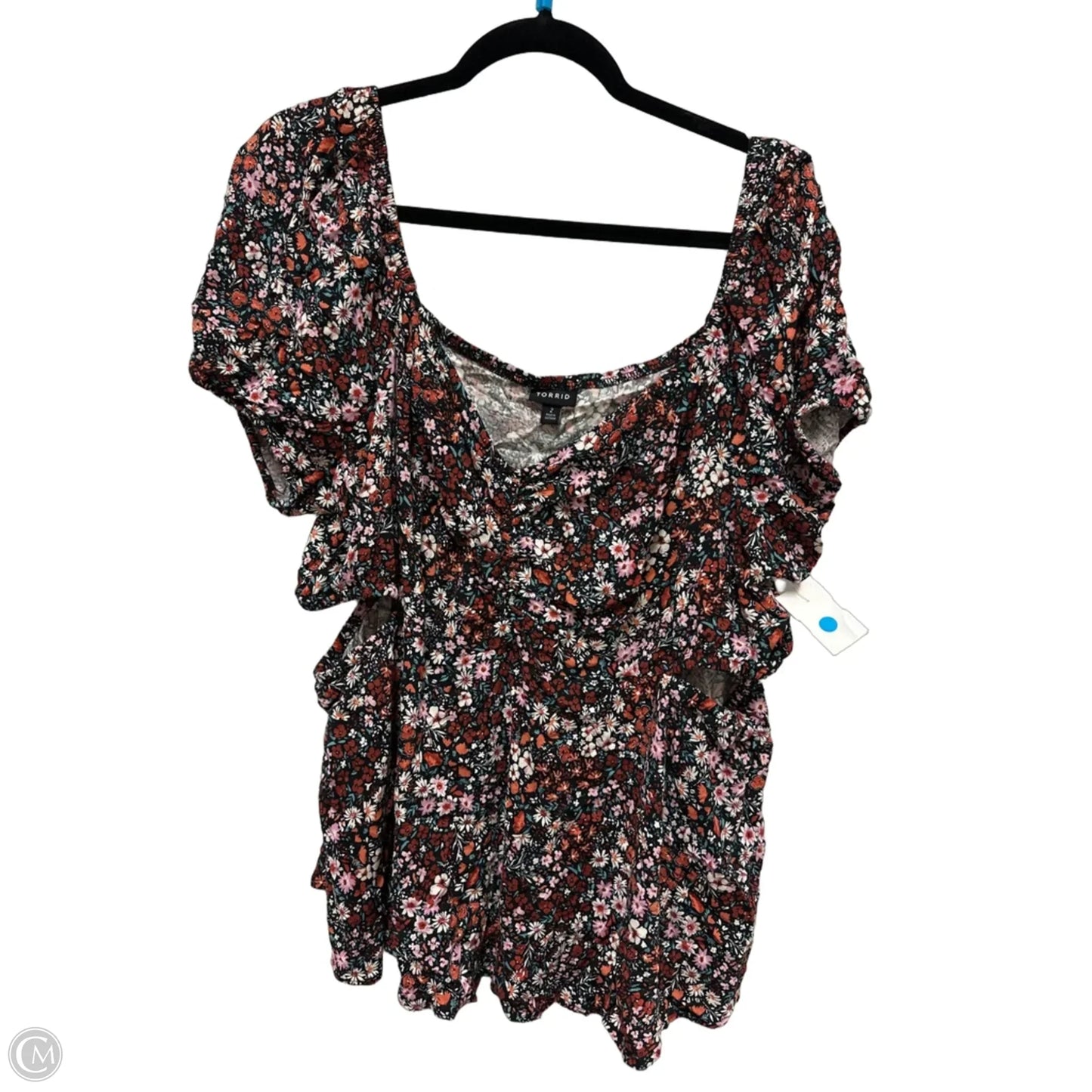 Top Short Sleeve By Torrid In Floral Print, Size: 2x