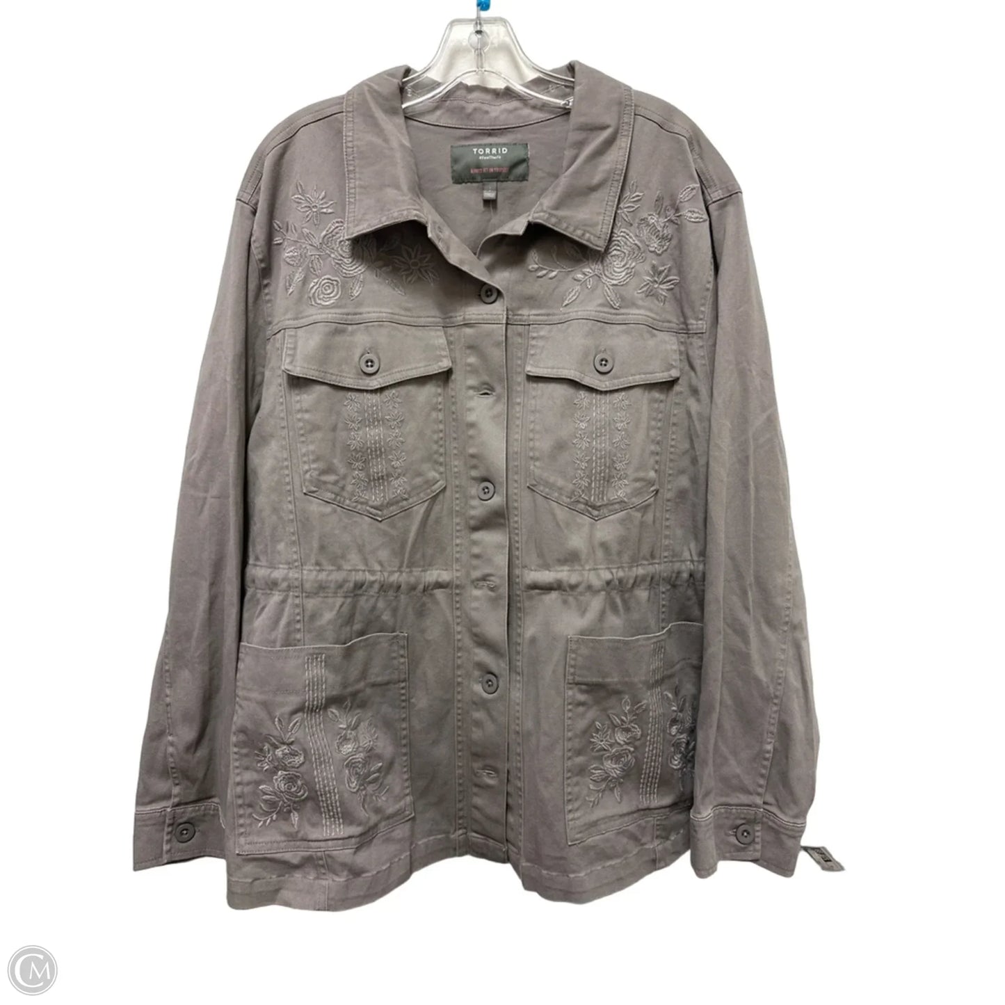 Jacket Other By Torrid In Grey, Size: 2x
