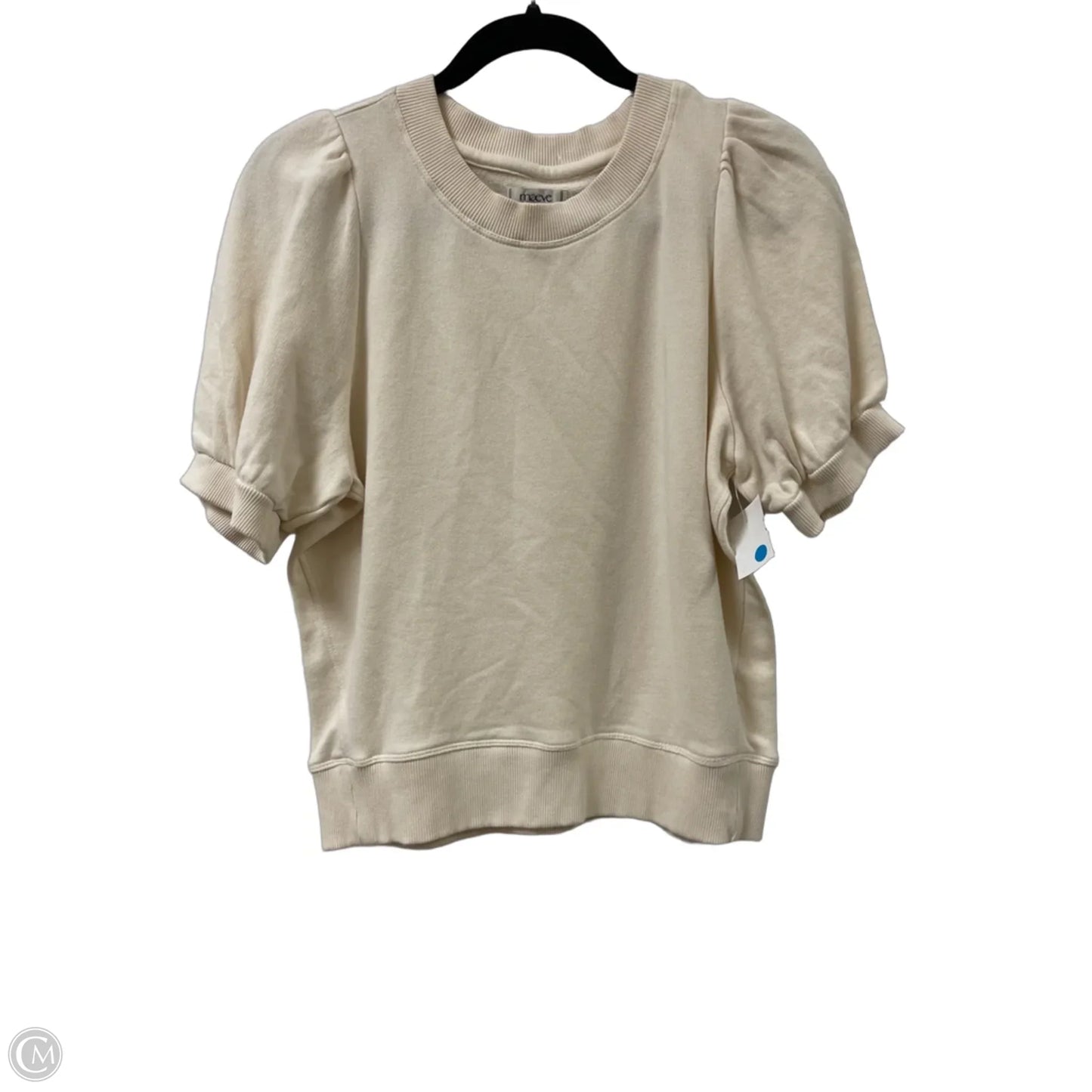 Sweater Short Sleeve By Maeve In Cream, Size: S