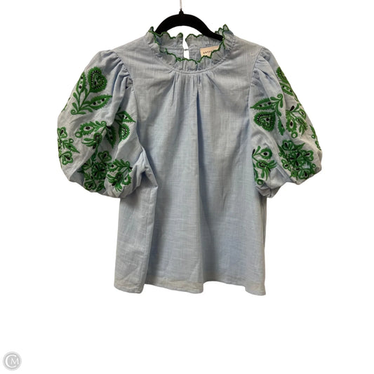 Top Short Sleeve By Entro In Blue, Size: M