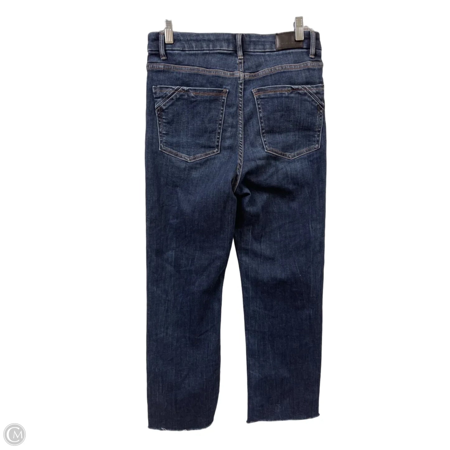 Jeans Straight By Buckle Black In Blue Denim, Size: 8