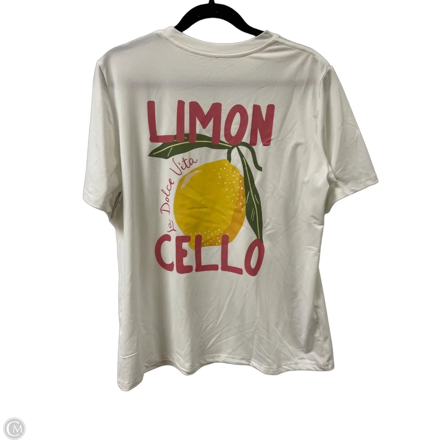 Top Short Sleeve By Clothes Mentor In White, Size: L