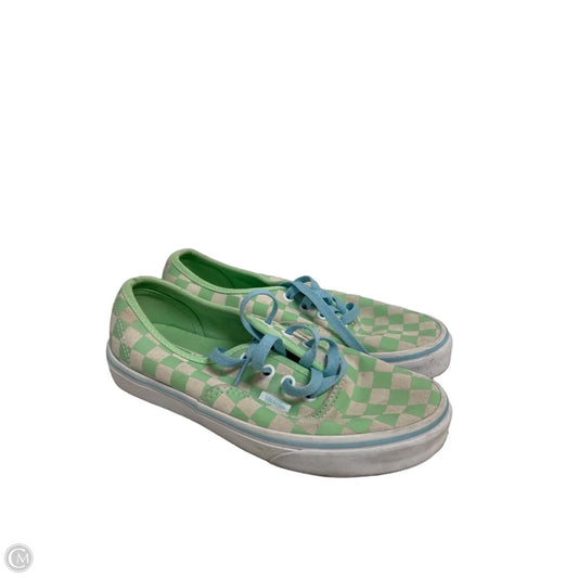 Shoes Sneakers By Vans In Green, Size: 6