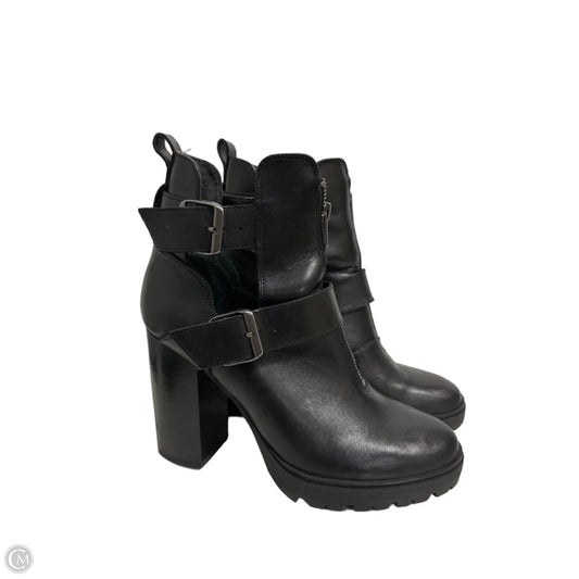 Boots Ankle Heels By Steve Madden In Black, Size: 10