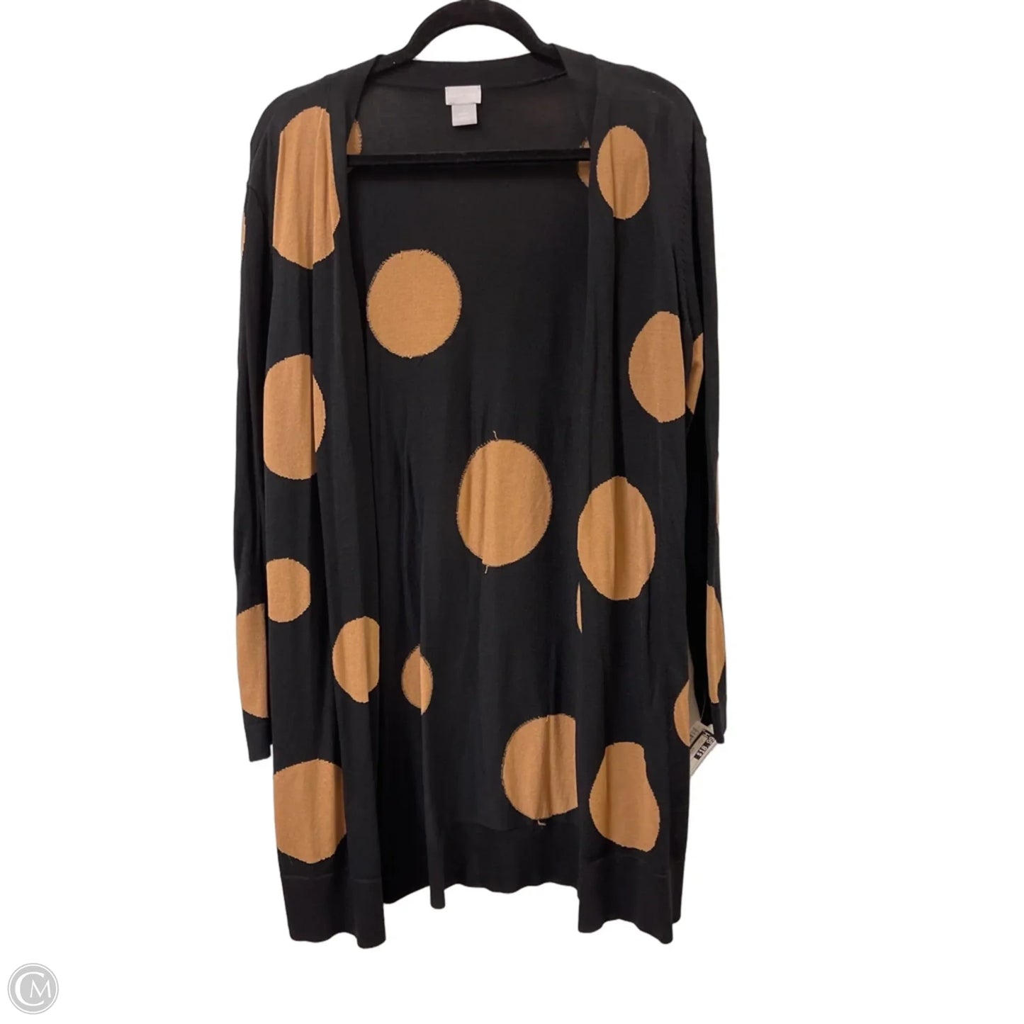Sweater Cardigan By Chicos In Black, Size: L