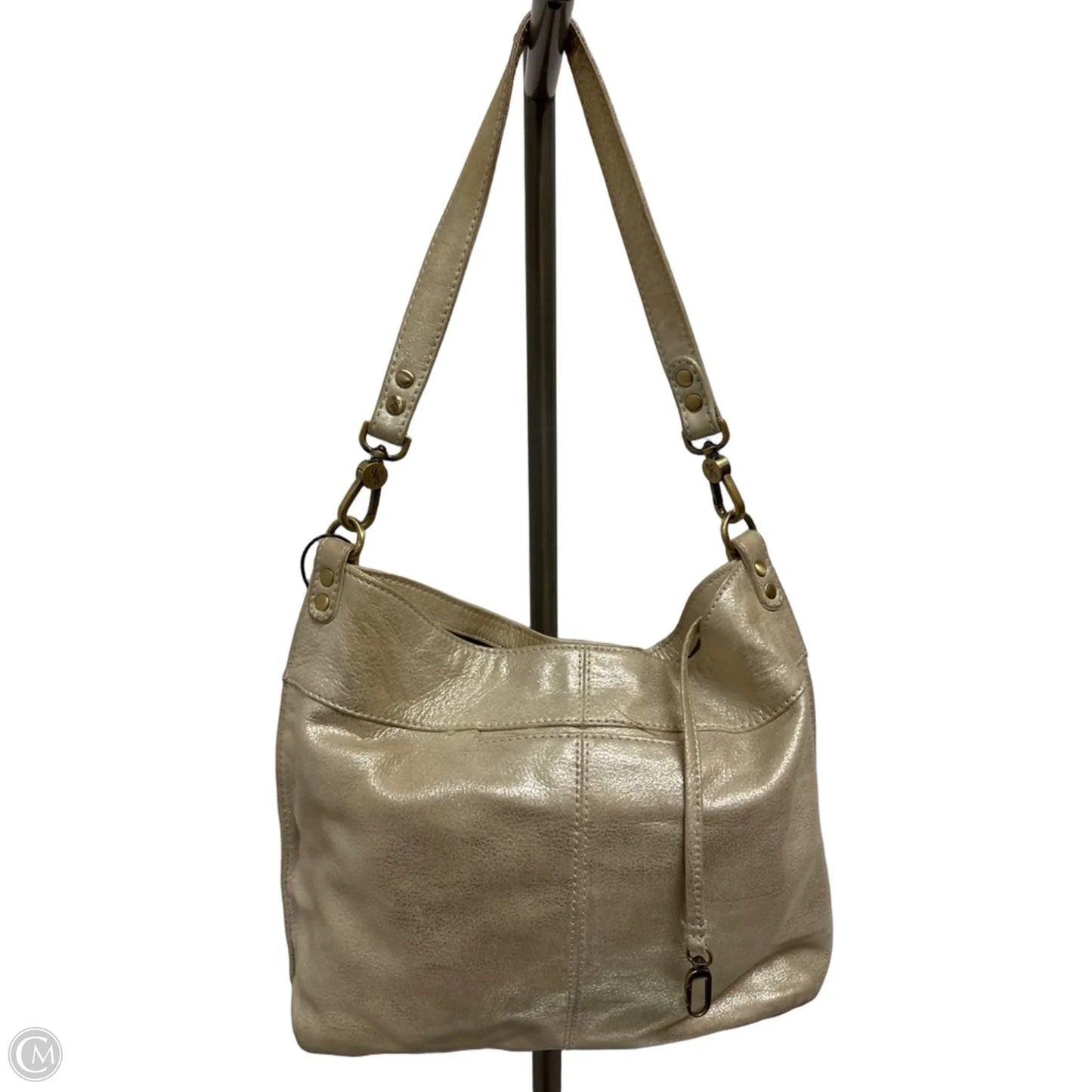 Handbag Leather By Hobo Intl, Size: Medium