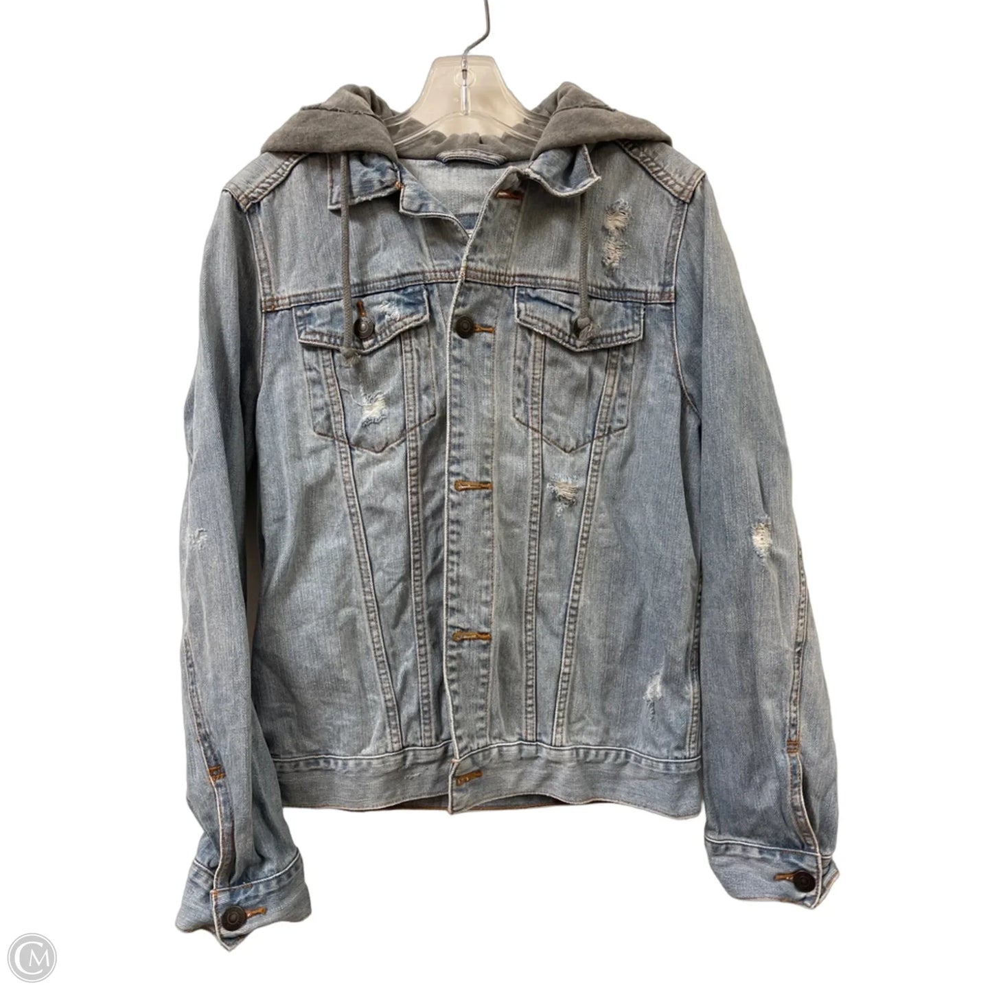 Jacket Denim By Abercrombie And Fitch In Blue Denim, Size: S