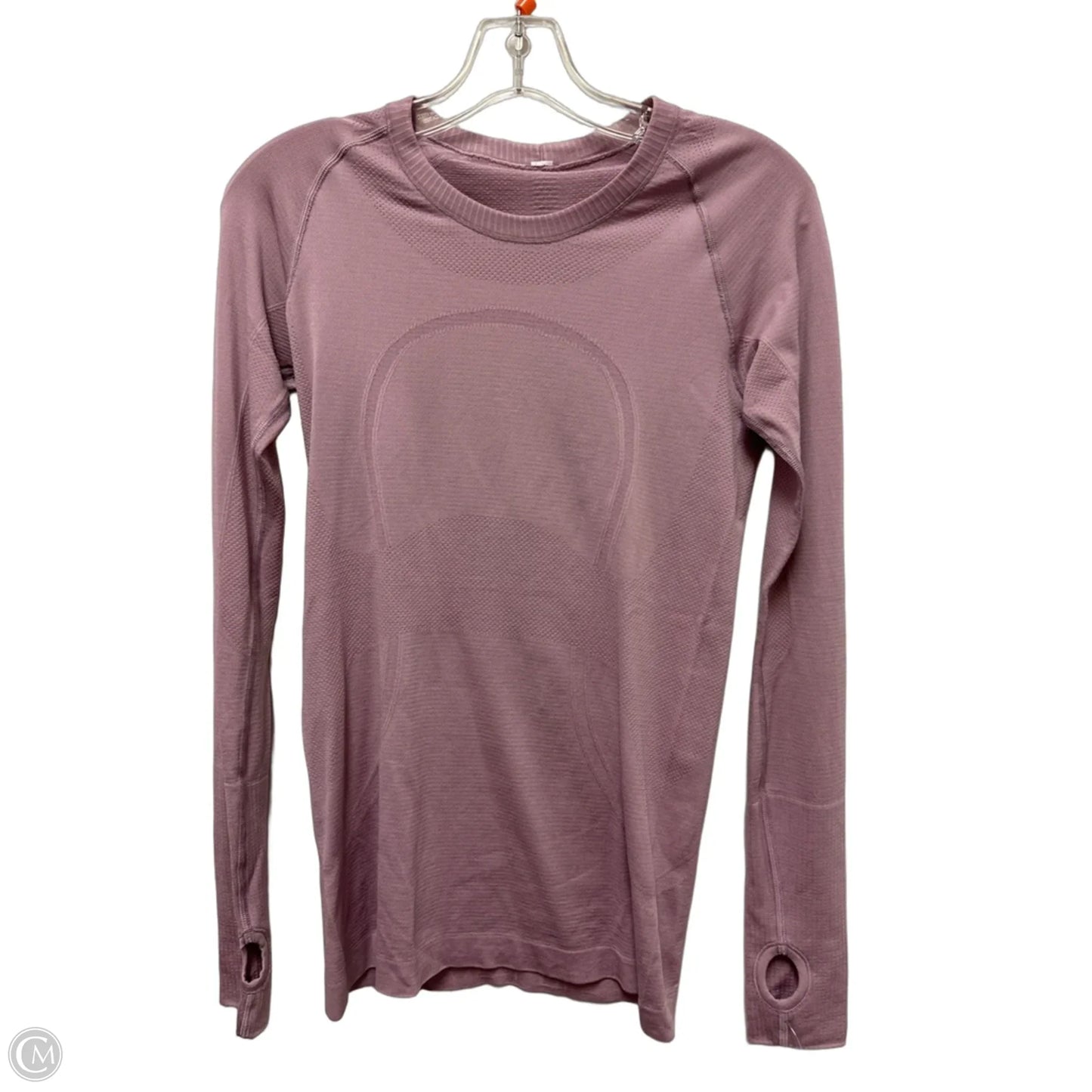 Athletic Top Long Sleeve Crewneck By Lululemon In Pink, Size: M