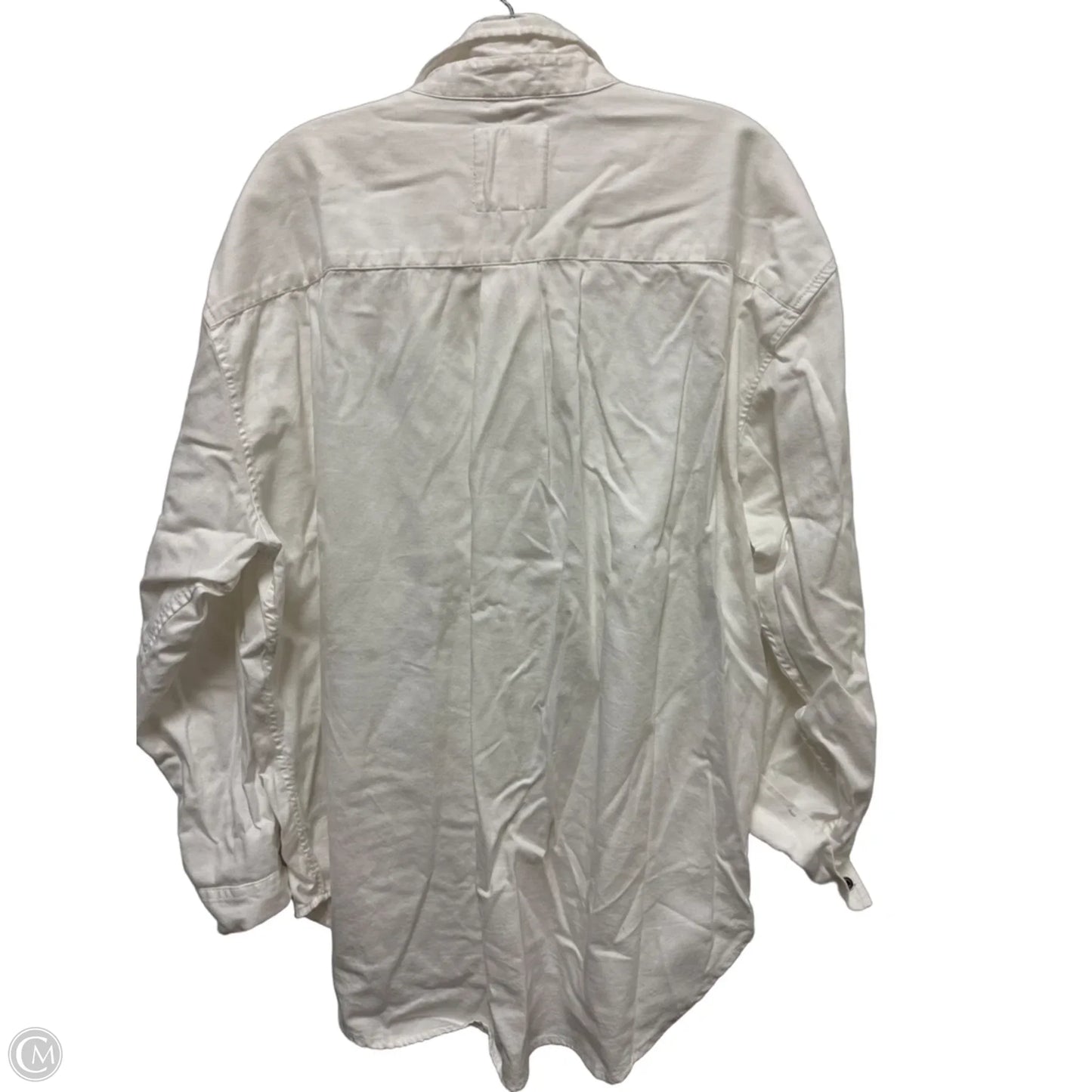Jacket Shirt By Aerie In White, Size: L