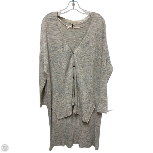 Sweater Cardigan By Free People In Grey, Size: Xs