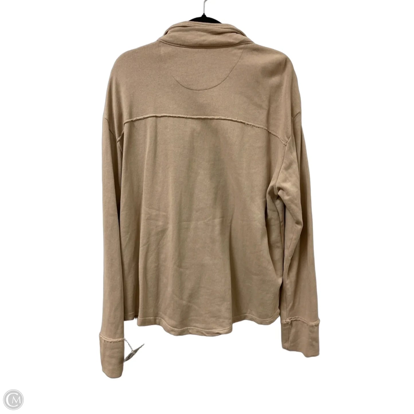 Jacket Shirt By Kensie In Tan, Size: L