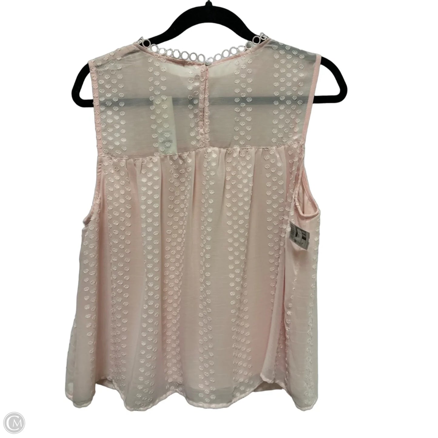 Top Sleeveless By Mi Ami In Pink, Size: Xl