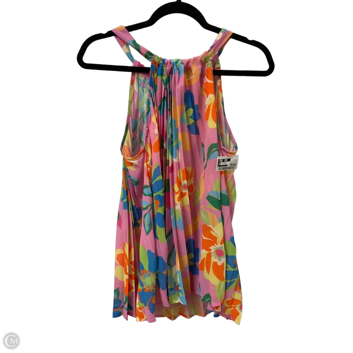 Top Sleeveless By Flying Tomato In Floral Print, Size: S