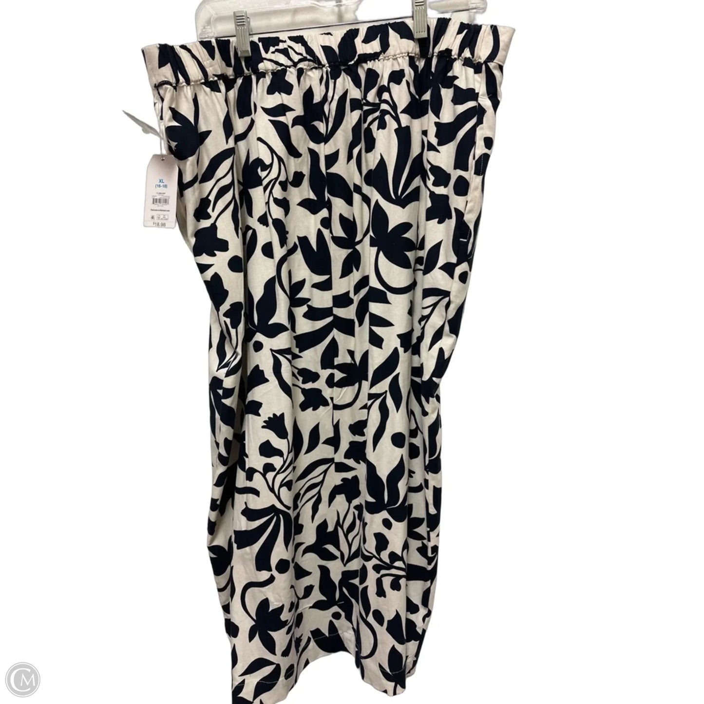 Skirt Maxi By Time And Tru In Navy, Size: 16