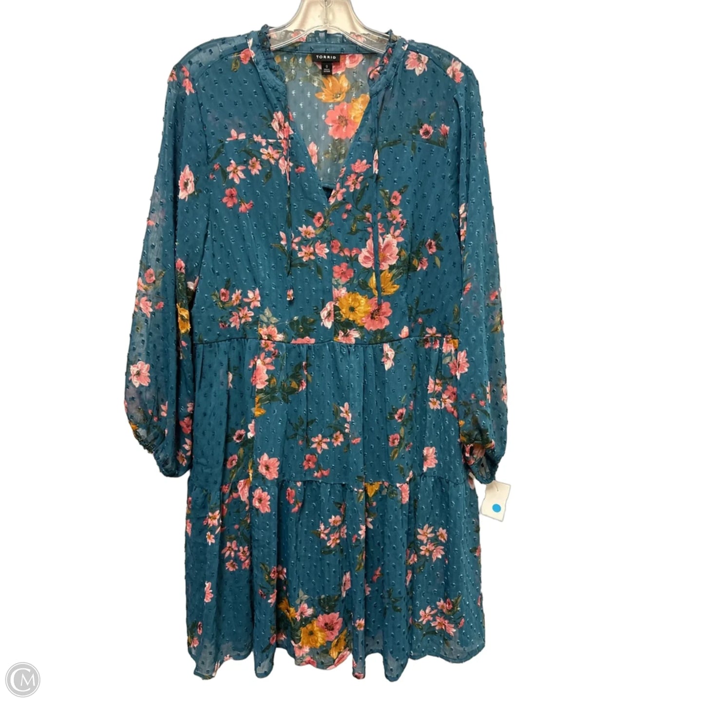 Dress Casual Midi By Torrid In Blue, Size: Xl