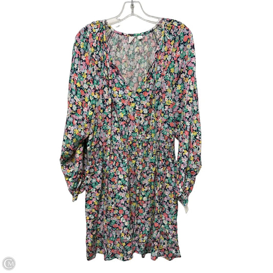 Dress Casual Midi By Gap In Floral Print, Size: L