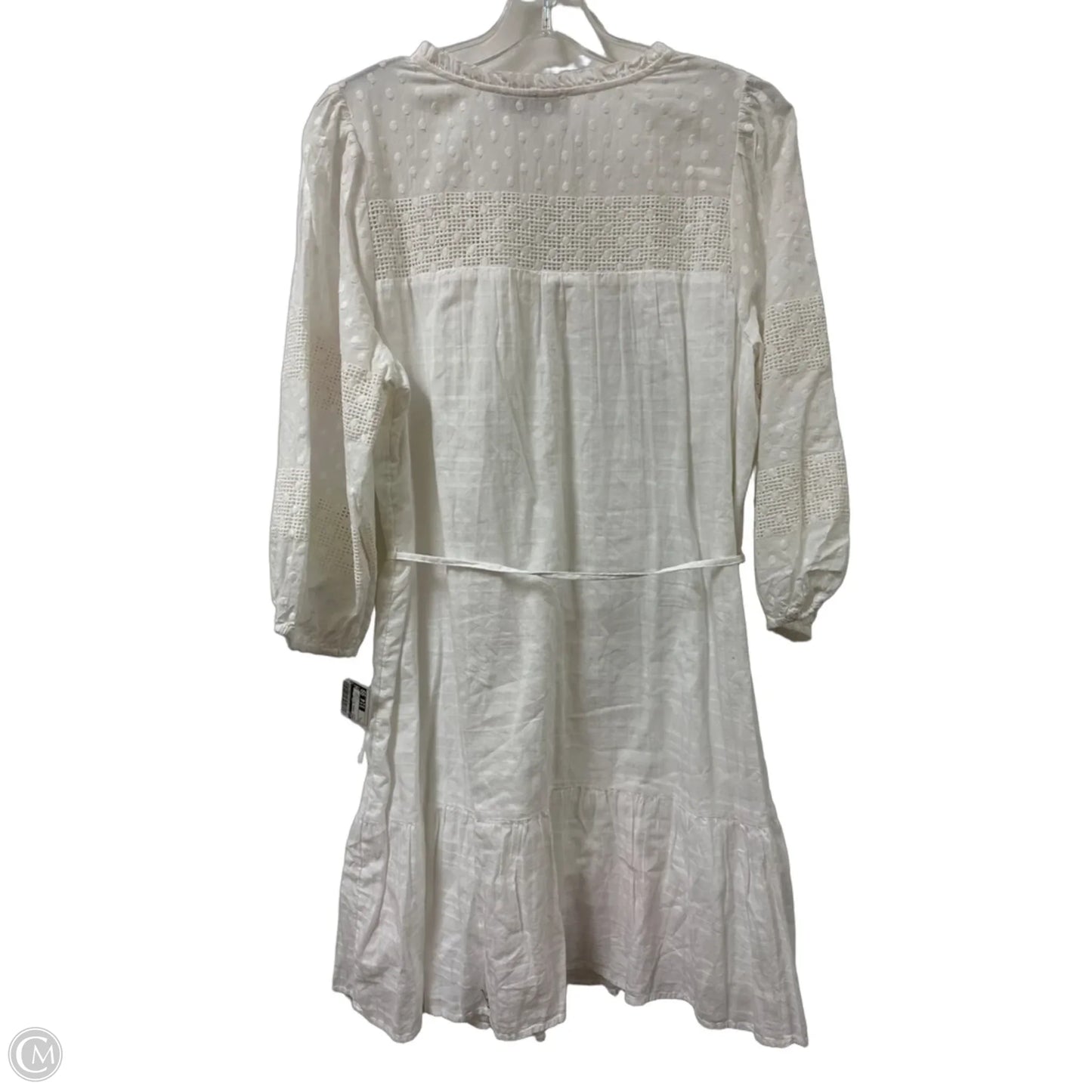 Dress Casual Midi By Loft In White, Size: L