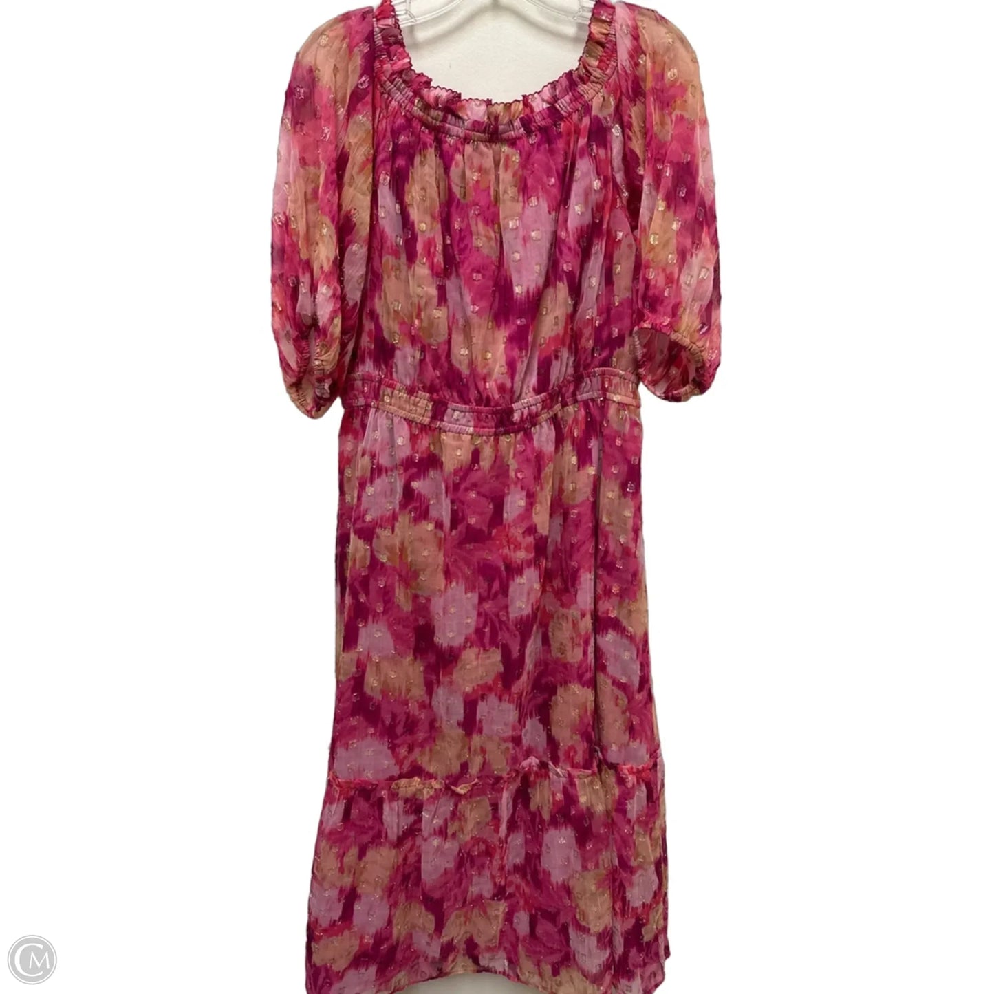 Dress Casual Maxi By Loft In Pink, Size: L