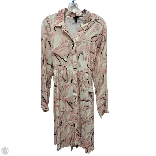 Dress Casual Midi By Torrid In Pink, Size: L