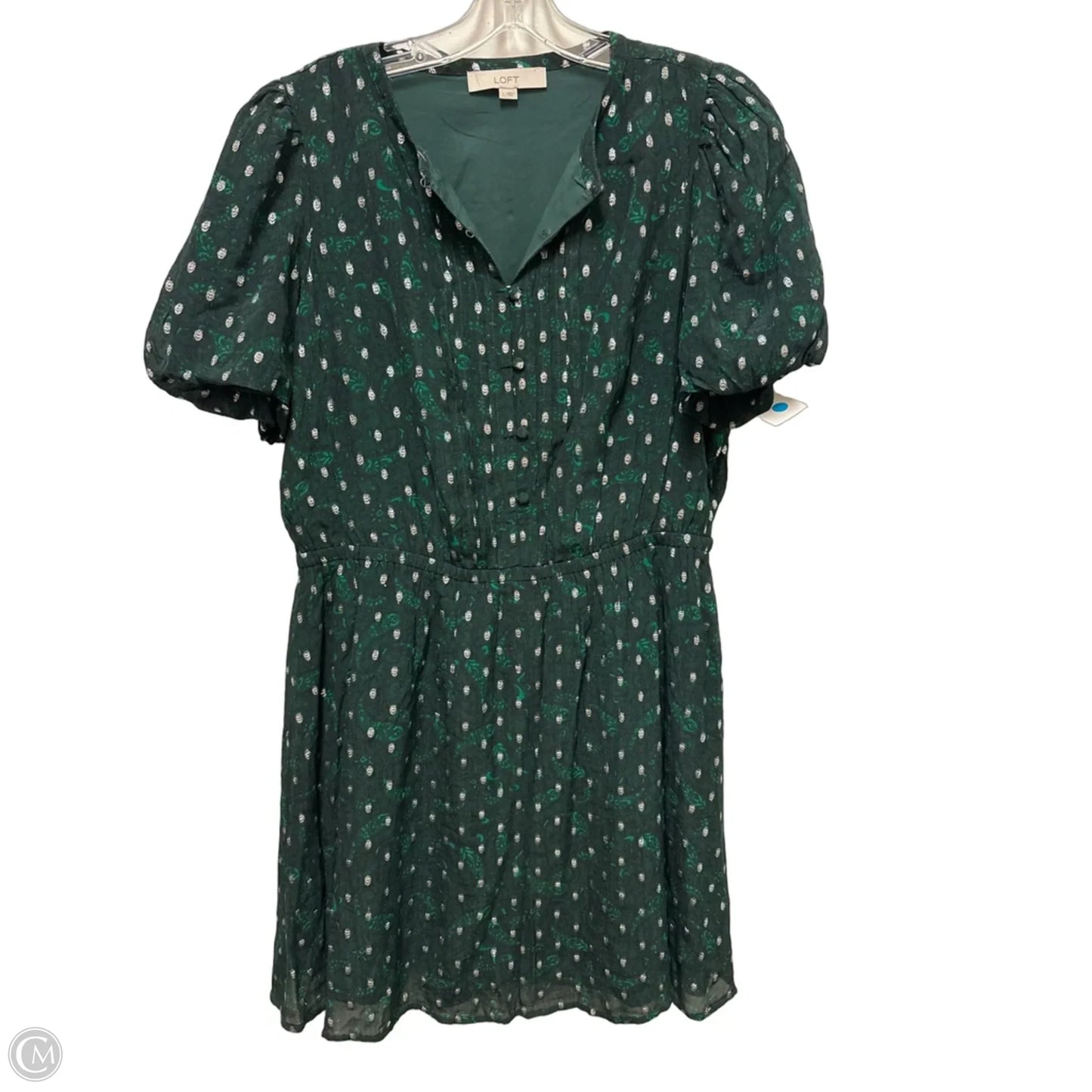 Dress Casual Midi By Loft In Green, Size: L