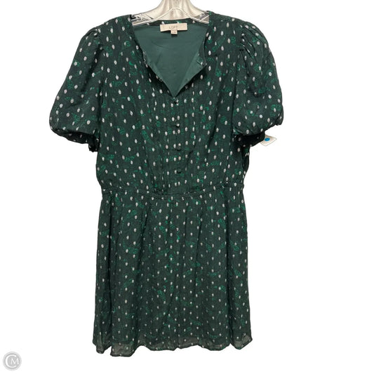 Dress Casual Midi By Loft In Green, Size: L