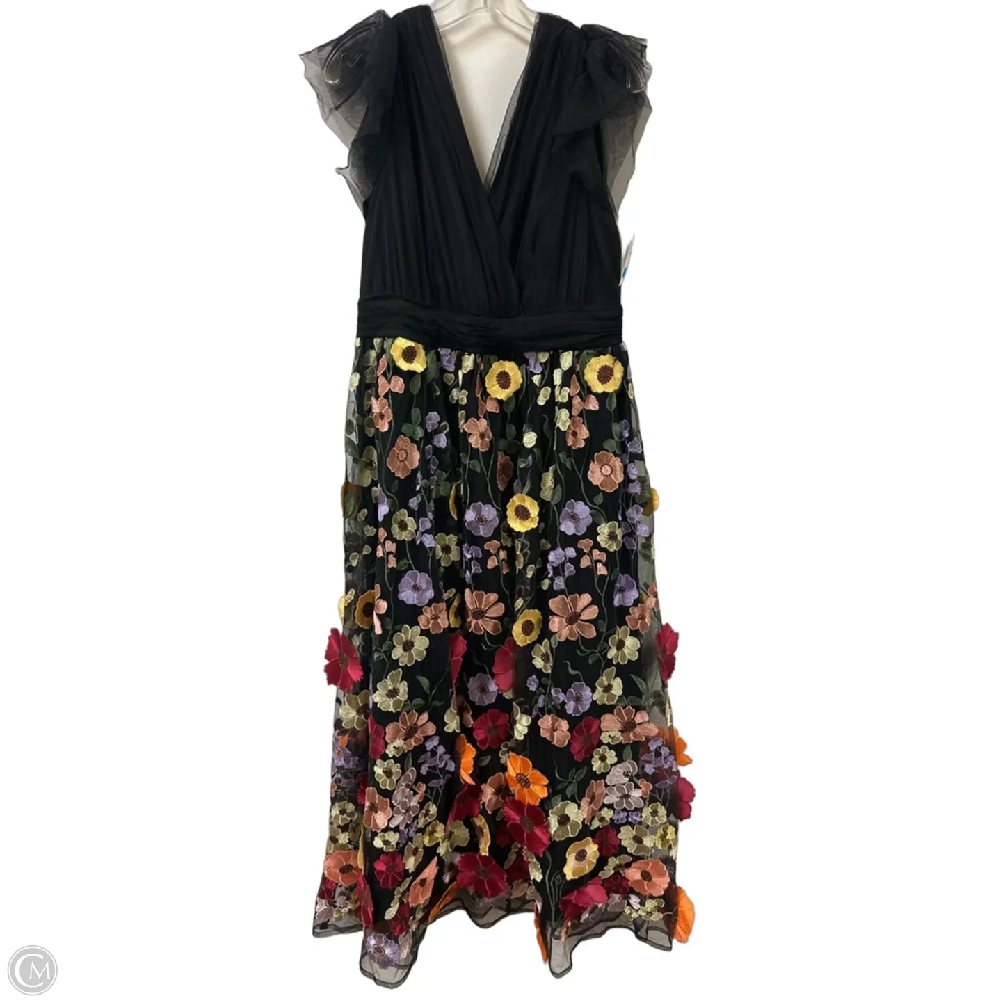 Dress Casual Maxi By New York And Co In Floral Print, Size: L
