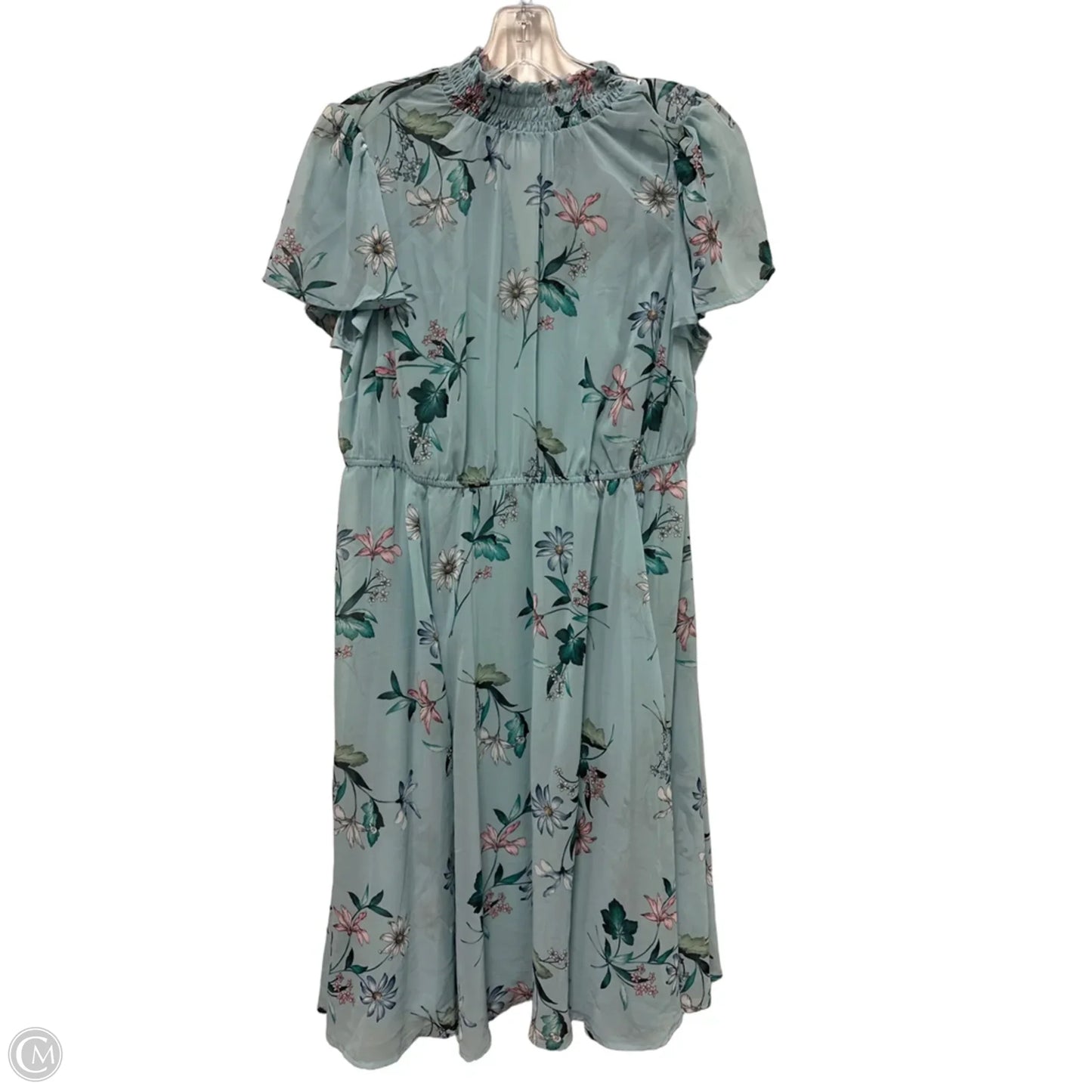 Dress Casual Midi By Torrid In Blue, Size: L