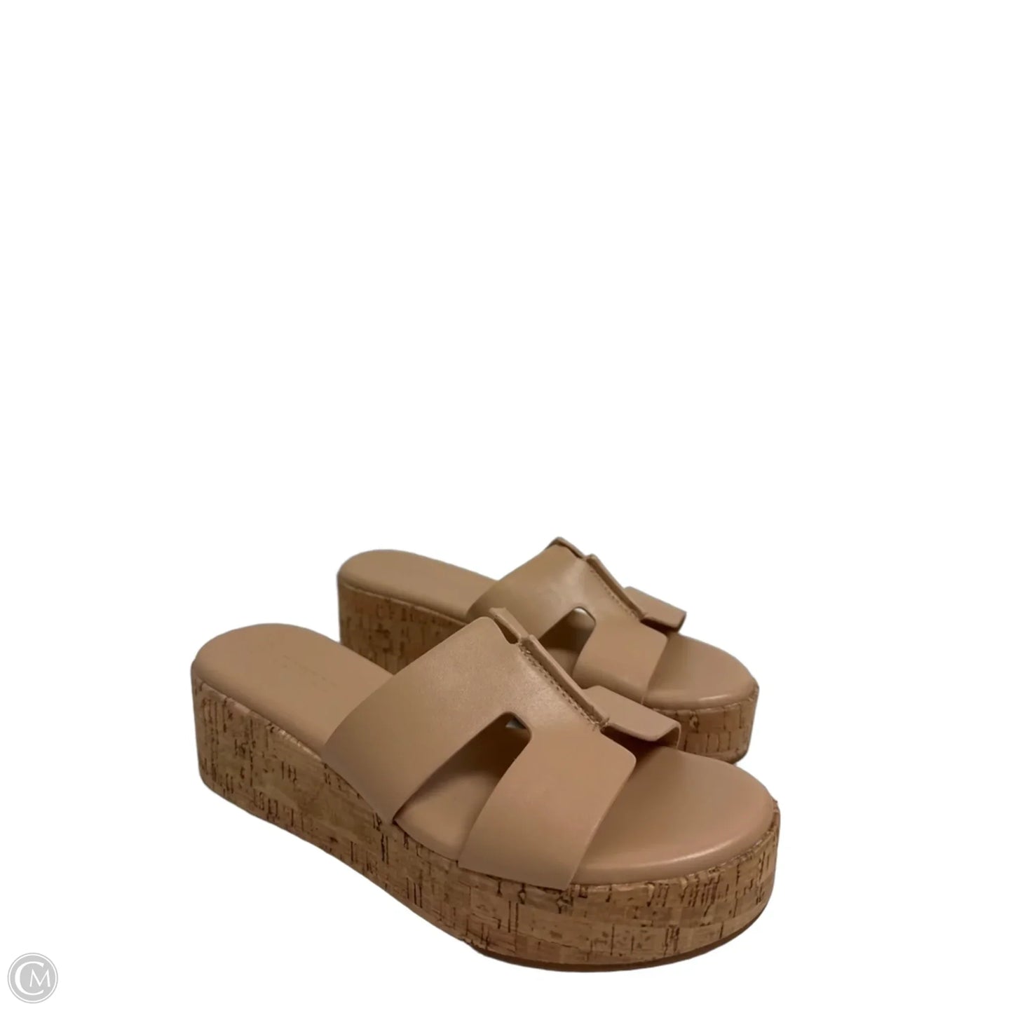 Sandals Heels Platform By Coutgo In Tan, Size: 6