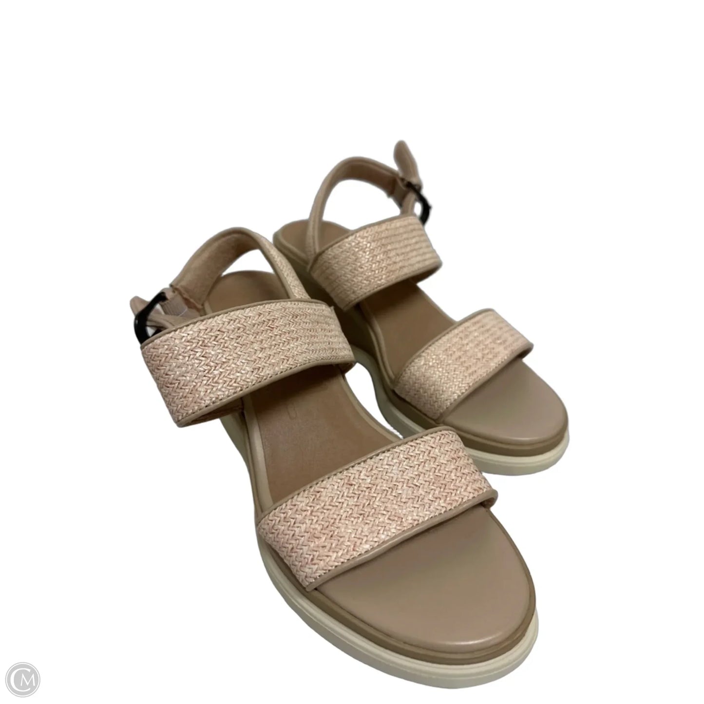 Sandals Heels Wedge By Naturalizer In Tan, Size: 6