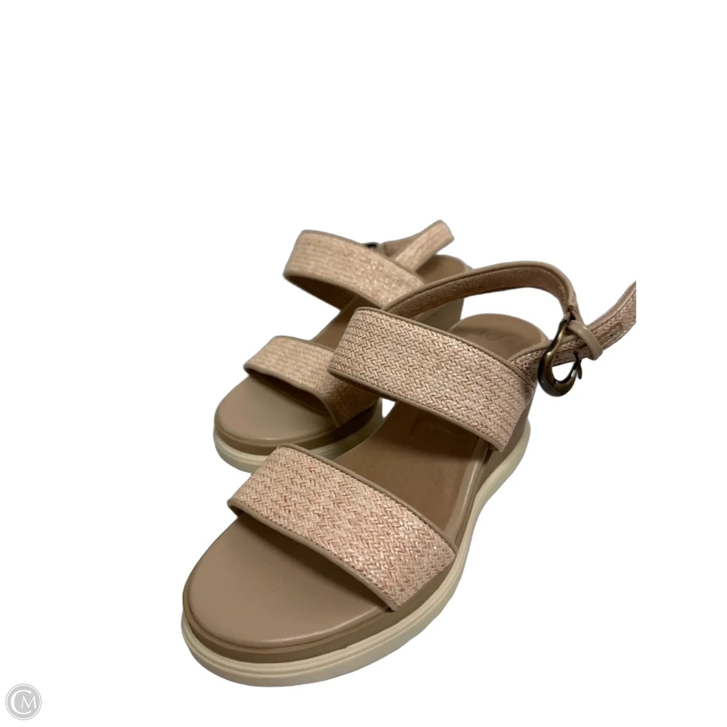 Sandals Heels Wedge By Naturalizer In Tan, Size: 6
