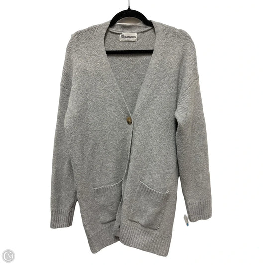 Sweater Cardigan By No Boundaries In Grey, Size: M