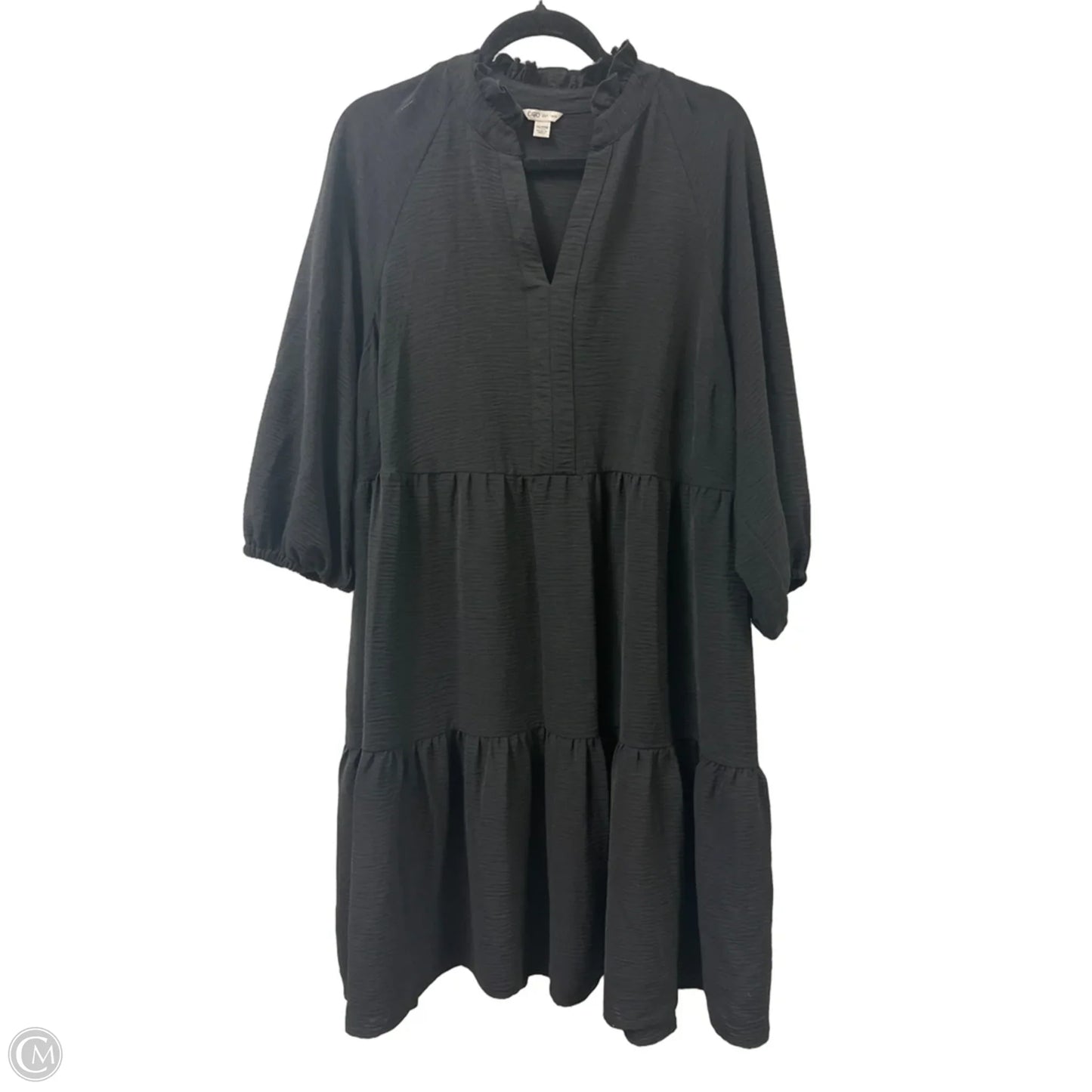 Dress Casual Midi By Cato In Black, Size: 2x