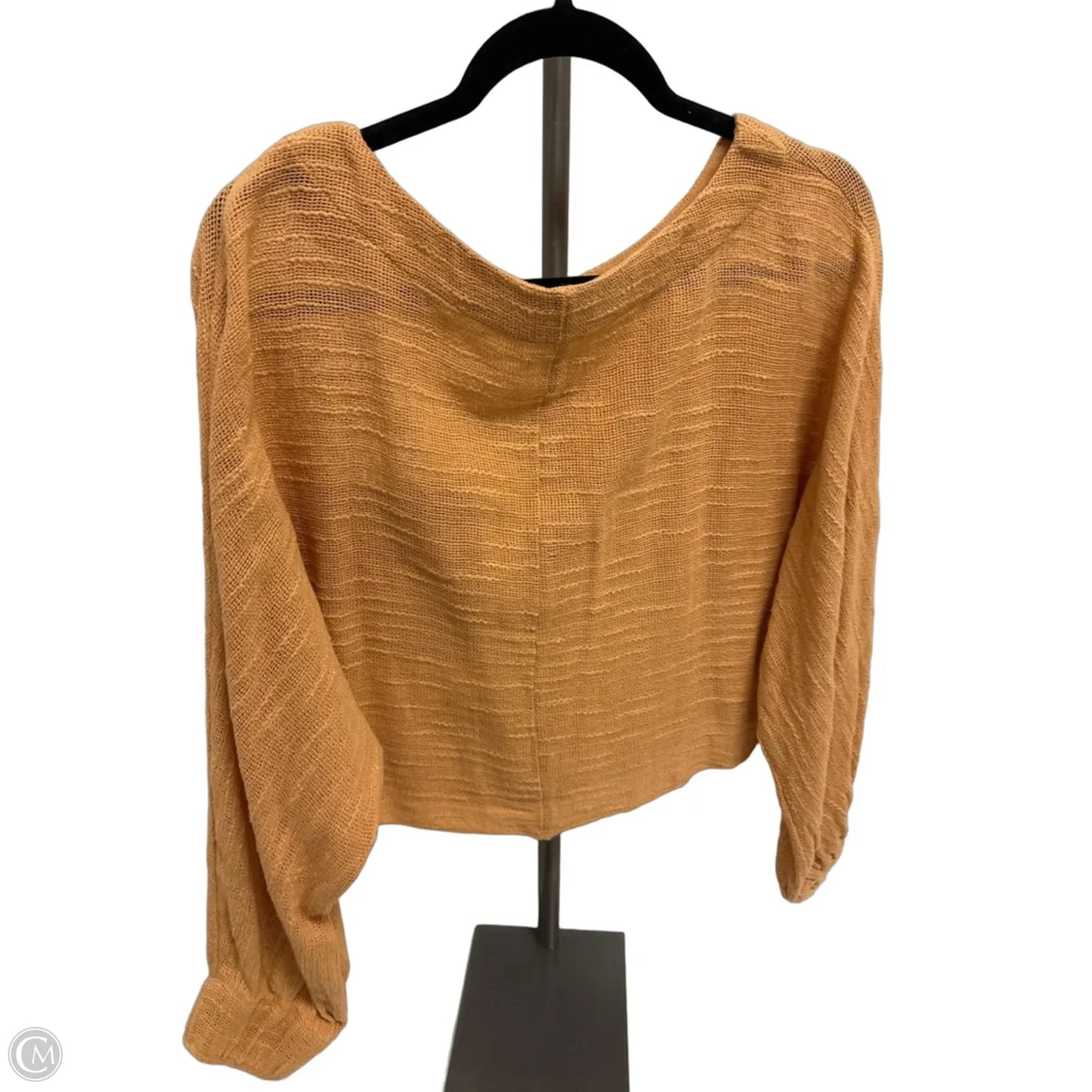 Top Long Sleeve By Free People In Orange, Size: Xs