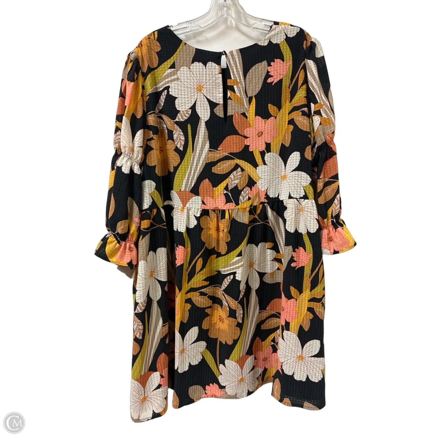 Dress Casual Midi By Who What Wear In Floral Print, Size: 1x