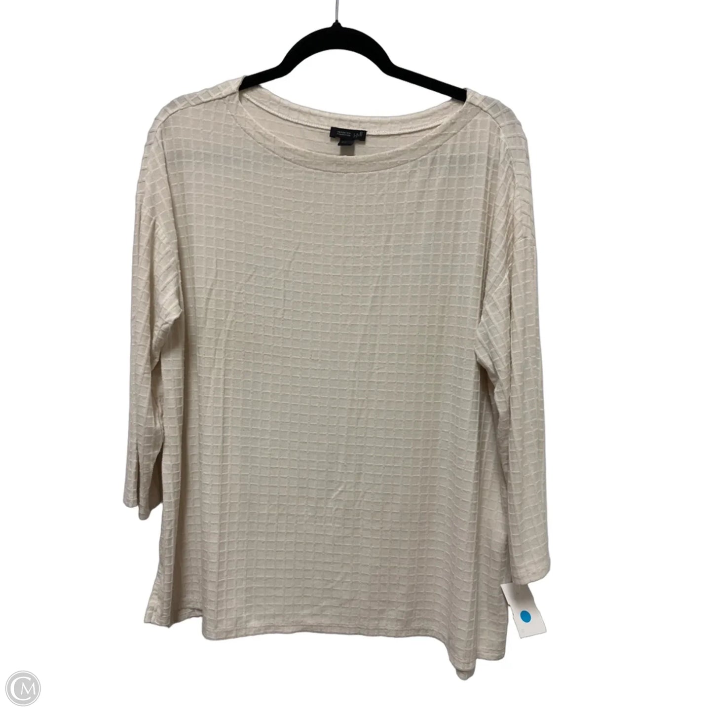 Top Long Sleeve By J. Jill In Cream, Size: L