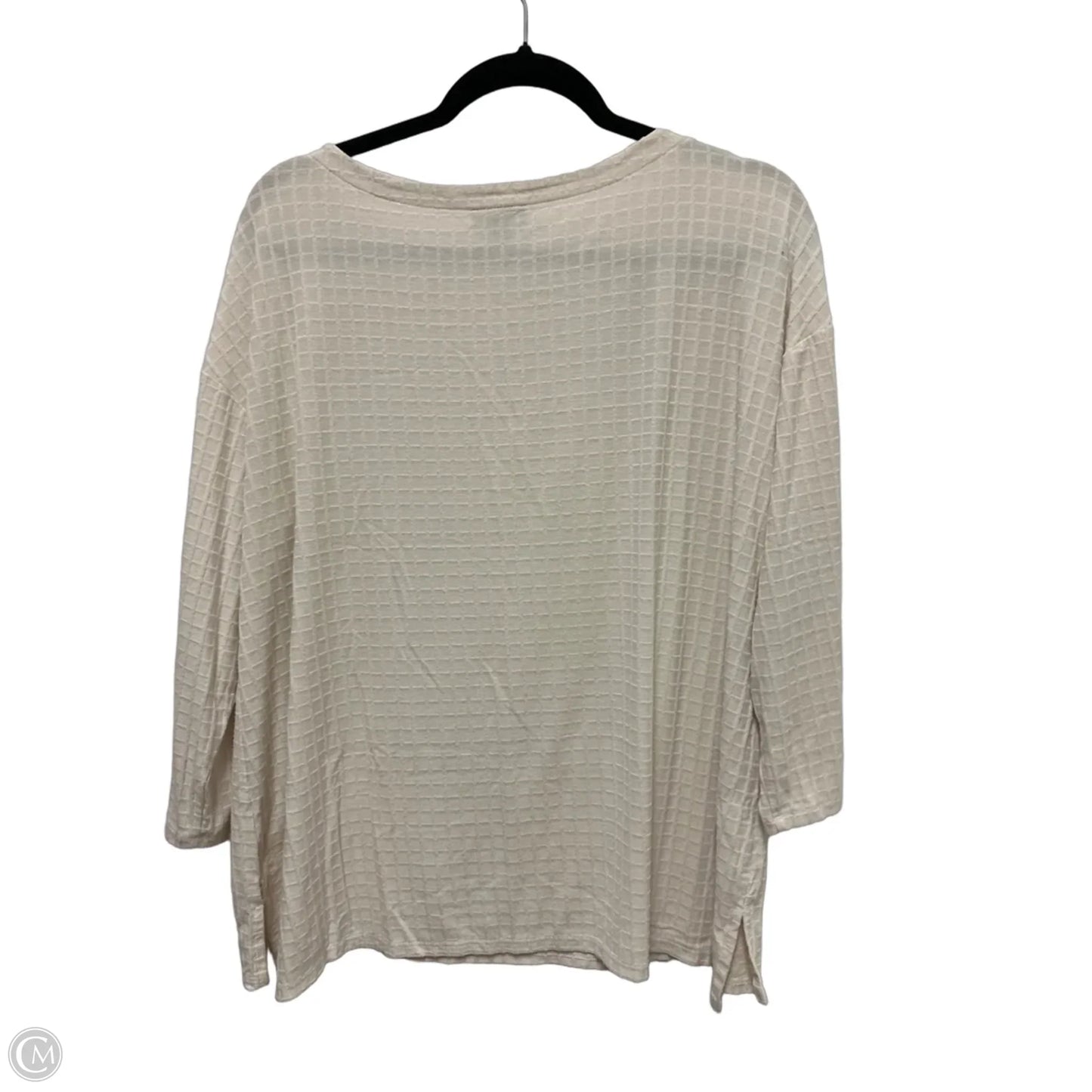 Top Long Sleeve By J. Jill In Cream, Size: L