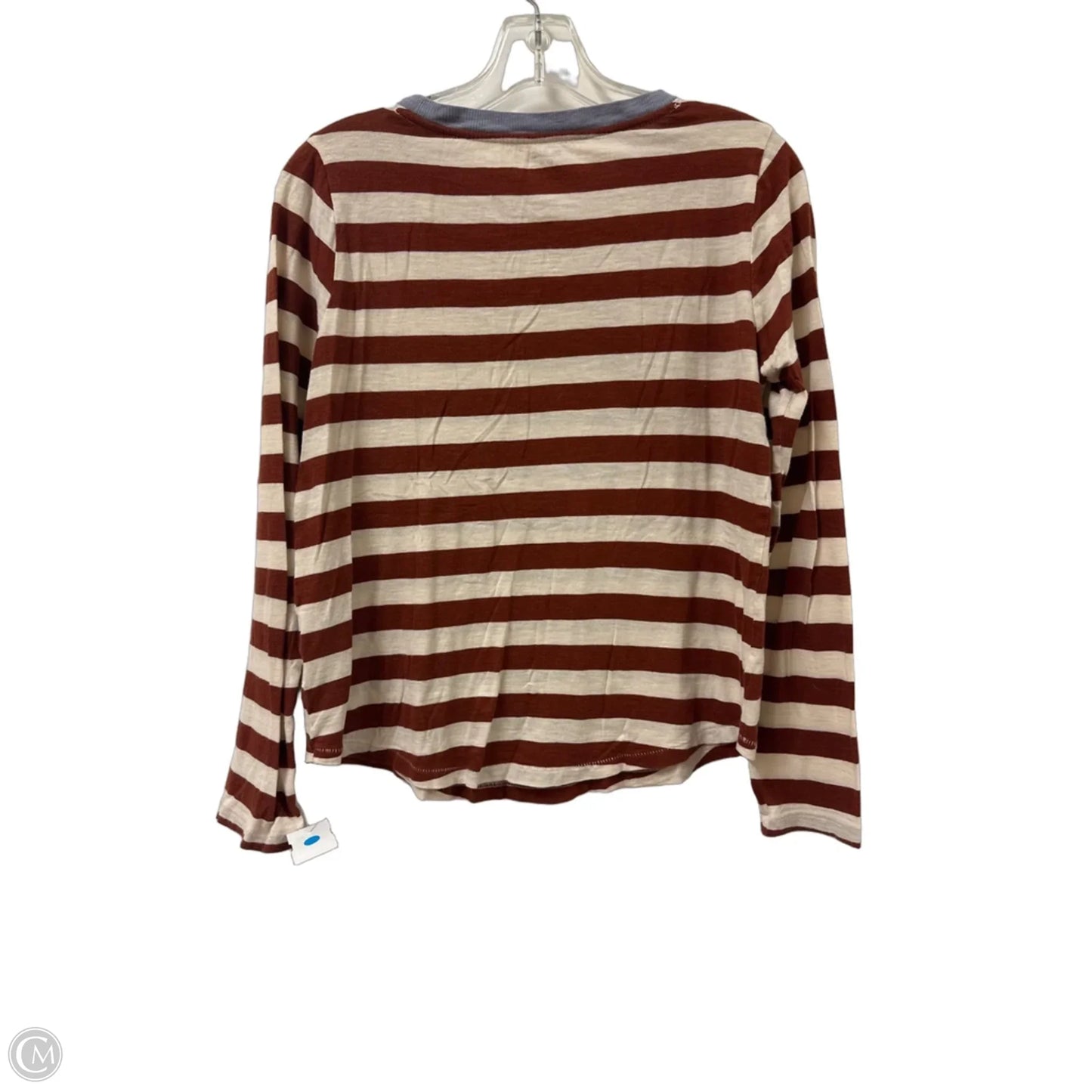 Top Long Sleeve By Madewell In Brown, Size: M