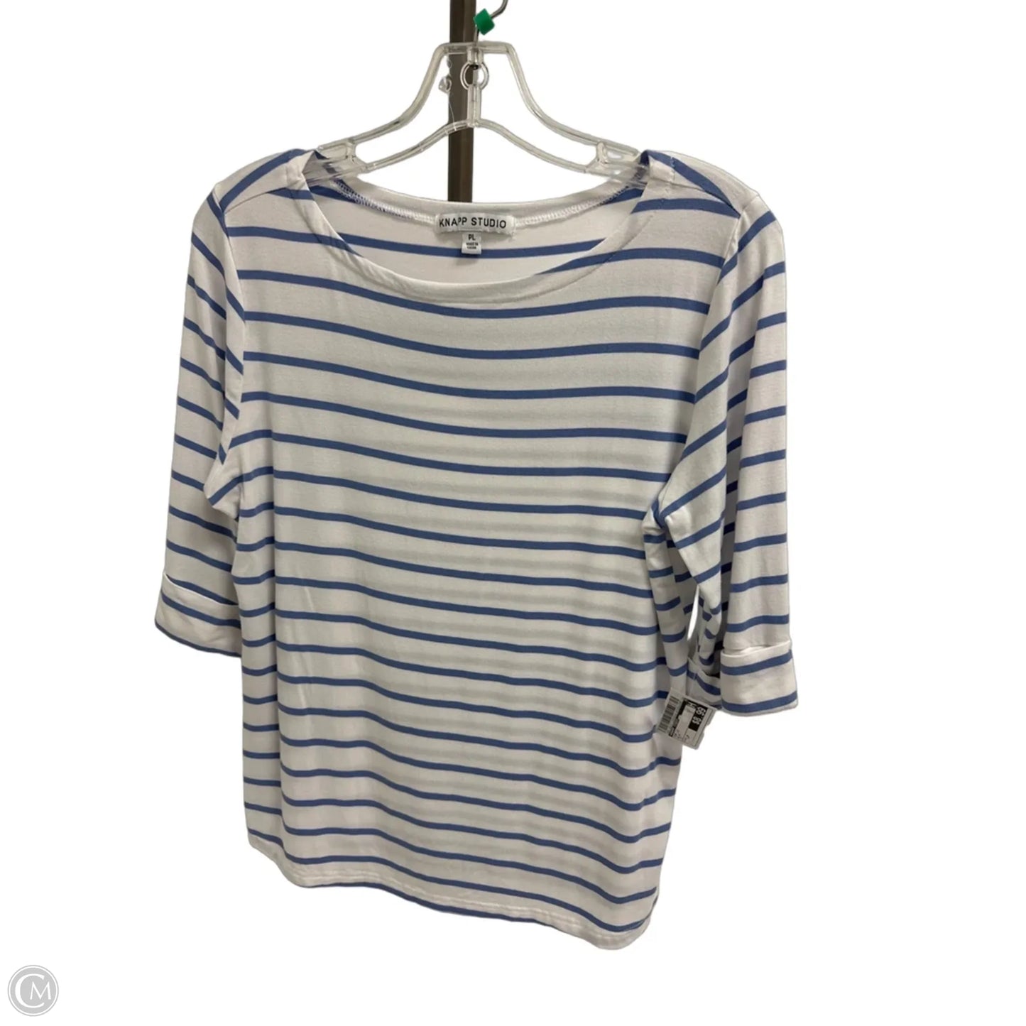 Top Long Sleeve By Knapp Studio In Blue, Size: Lp