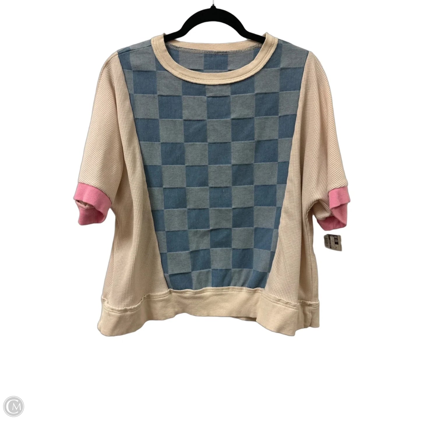 Top Short Sleeve By Clothes Mentor In Cream, Size: Xl